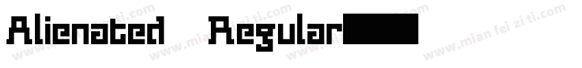 Alienated Regular字体转换